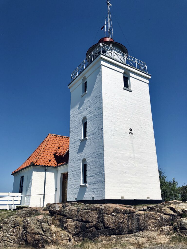 Nærbillede af Hammerodde fyr