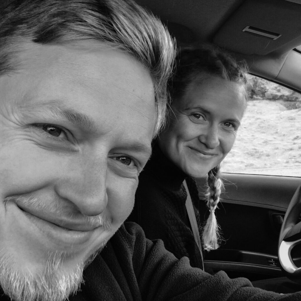 Daniel og astrid på roadtrip og vandre